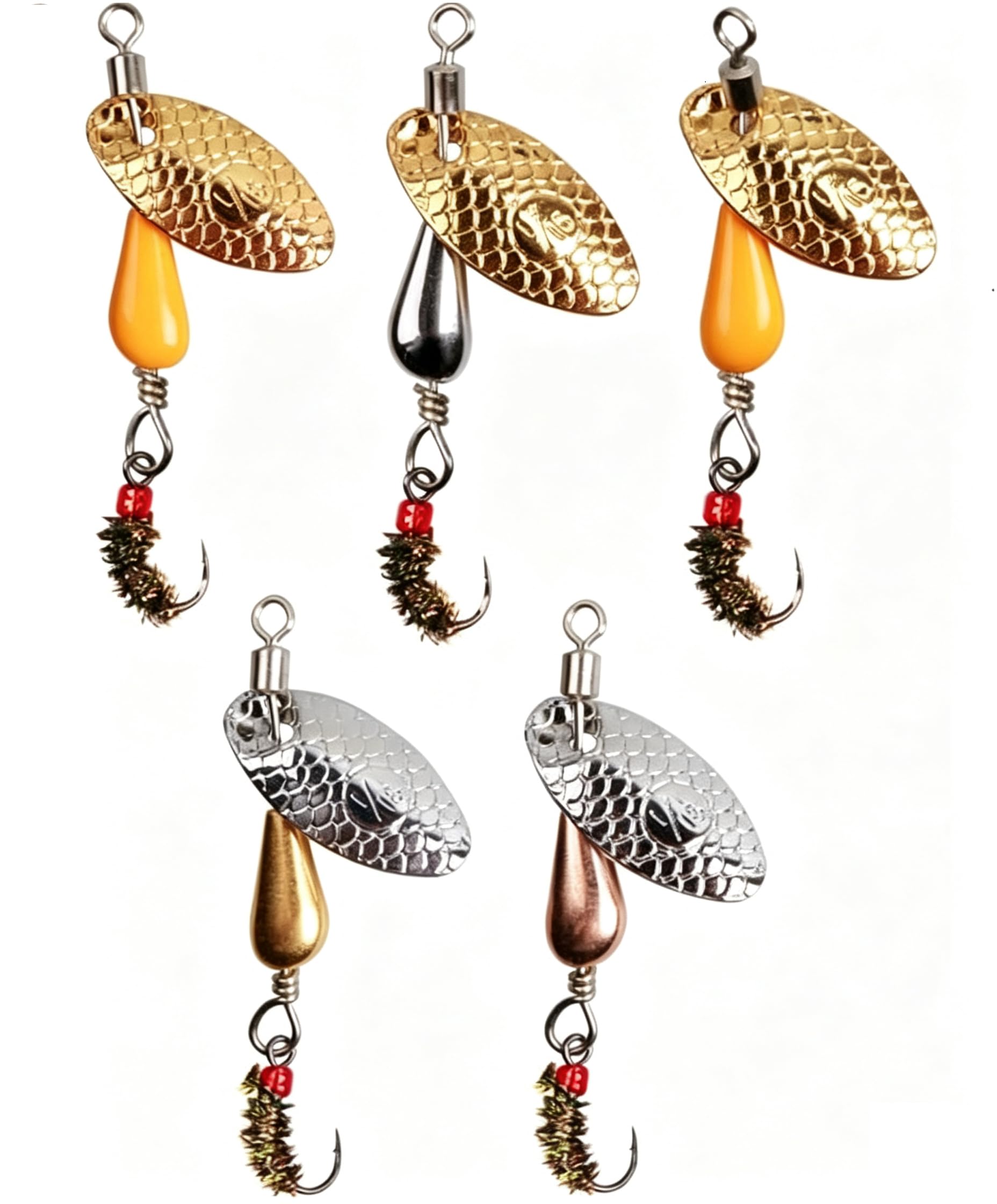 HISOO Trout Spinners with Hand-Tied Fly