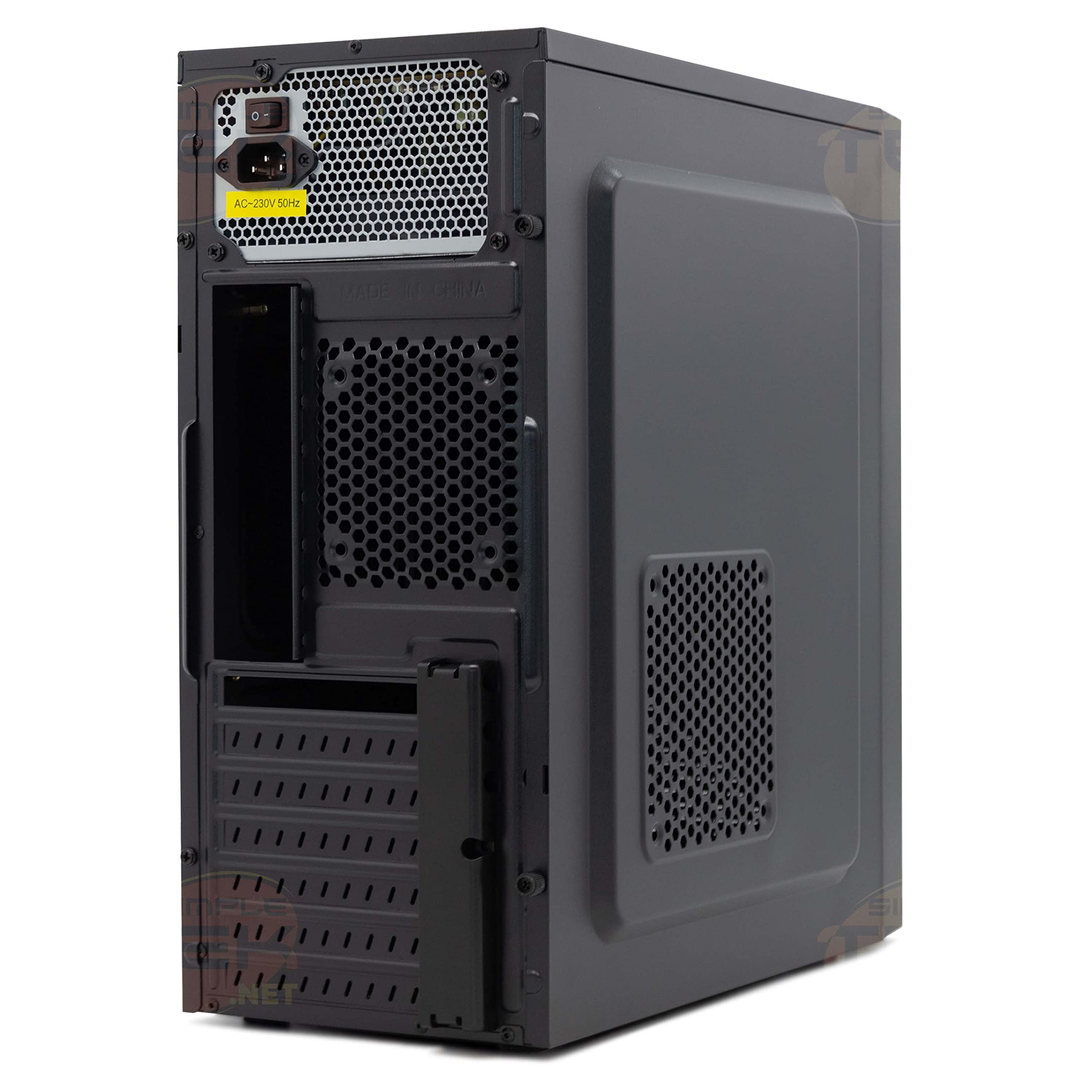 Simpletek - Case Gaming Assemblato Compatibile ATX, MicroATX, MiniATX e mATX | Alimentatore 500W incluso