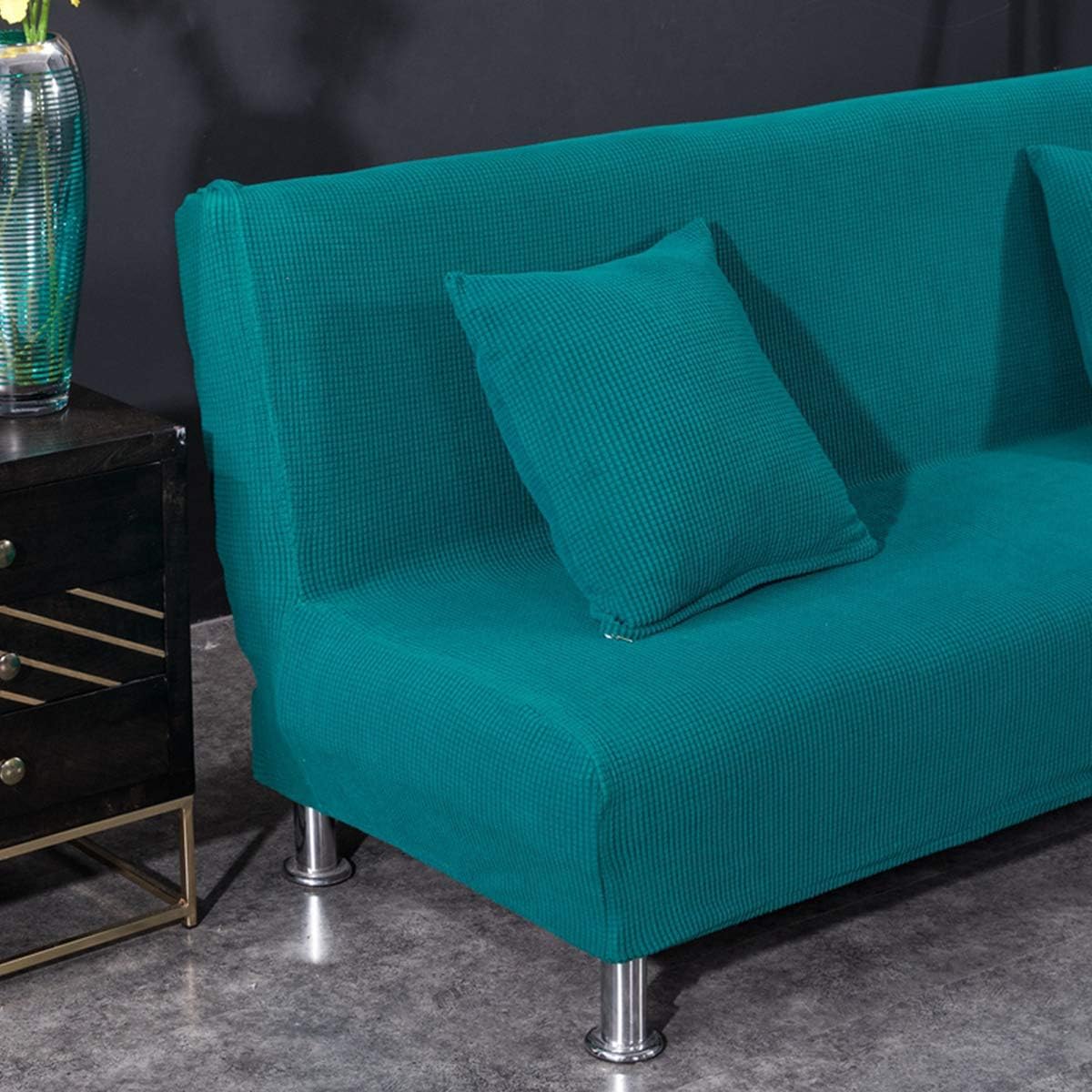 WINS Armless Sofa cover stretch 1 seater armless sofa bed cover Futon