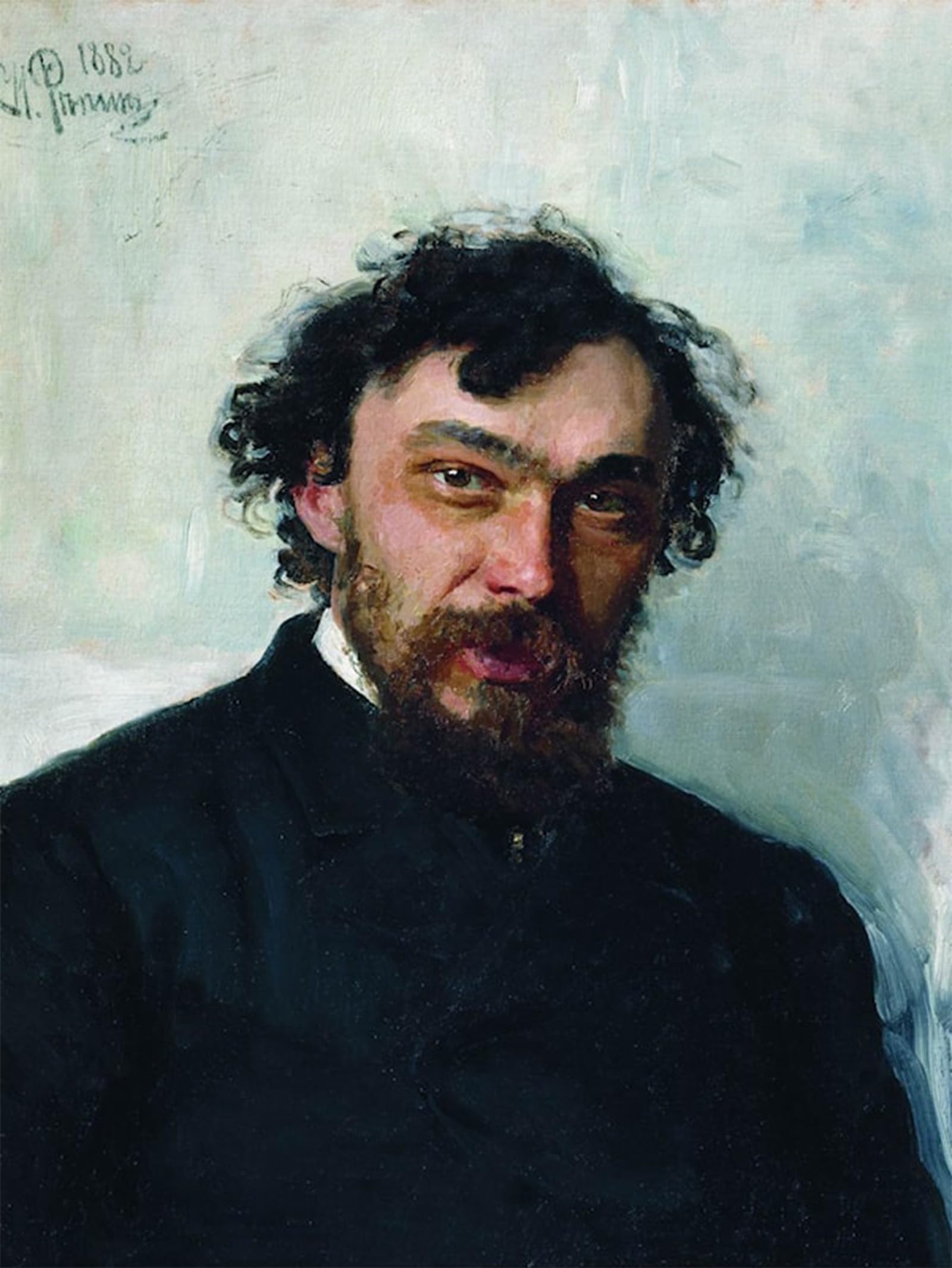 POSTERIIk Famous Animal Posters Vintage Picture Portrait of Painter Ivan Pokhitonov by Il'ya Repin Modern Wall Decor for Home Decor 60x90cm