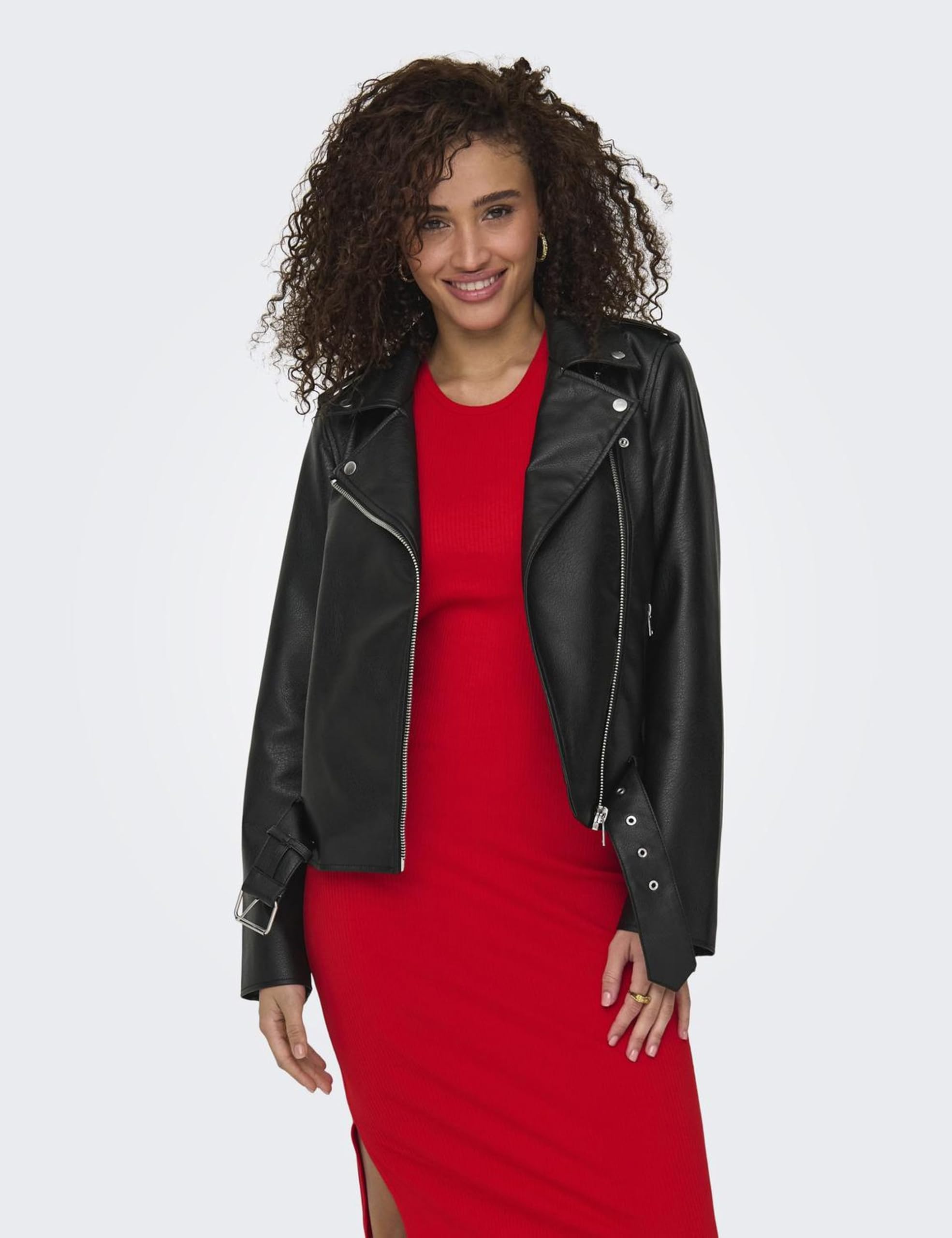 ONLY Onlmille Faux Leather Biker Jacket Otw Onlmille Otw - Giacca da motociclista in finta pelle Donna (Pacco da 1)