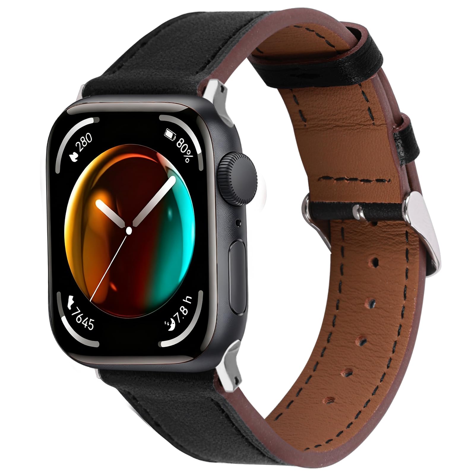 Correas de piel auténtica italiana resistentes al desgaste compatibles con Apple Watch Band de 38 mm, 41 mm, 40 mm, 42 mm, 44 mm, 45 mm, 46 mm, 49 mm, correa de reloj de cuero suave resistente al