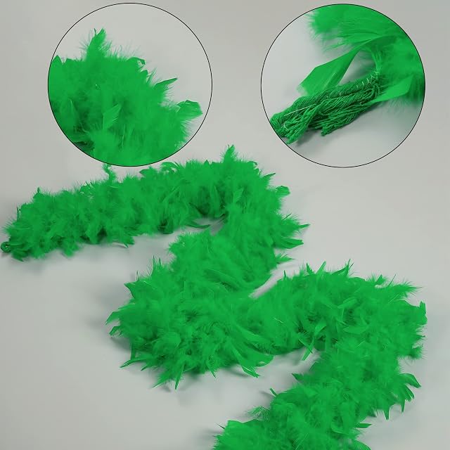 Boa de plumas de 60 g, 18,8 m, para fiestas, Navidad, bodas, centros de mesa, disfraces, conciertos
