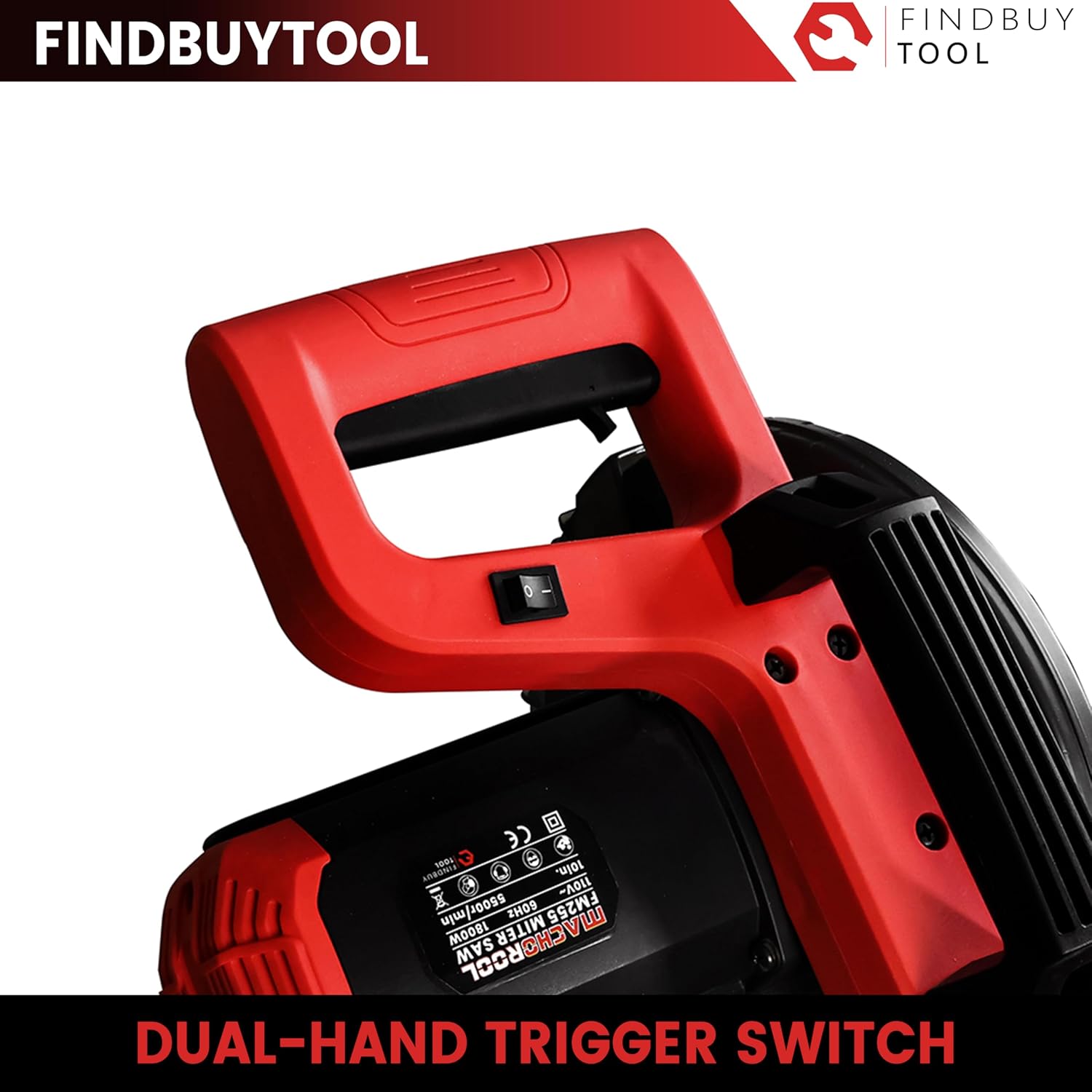 FindBuyTool 10-Inch Sliding Compound Miter Saw, 15-Amp 5500 RPM with 84T Carbide Blade, LED Cut Line, Tall Fence & Extension Bars, Ideal for Crown Molding, Baseboards, and Woodworking Projects