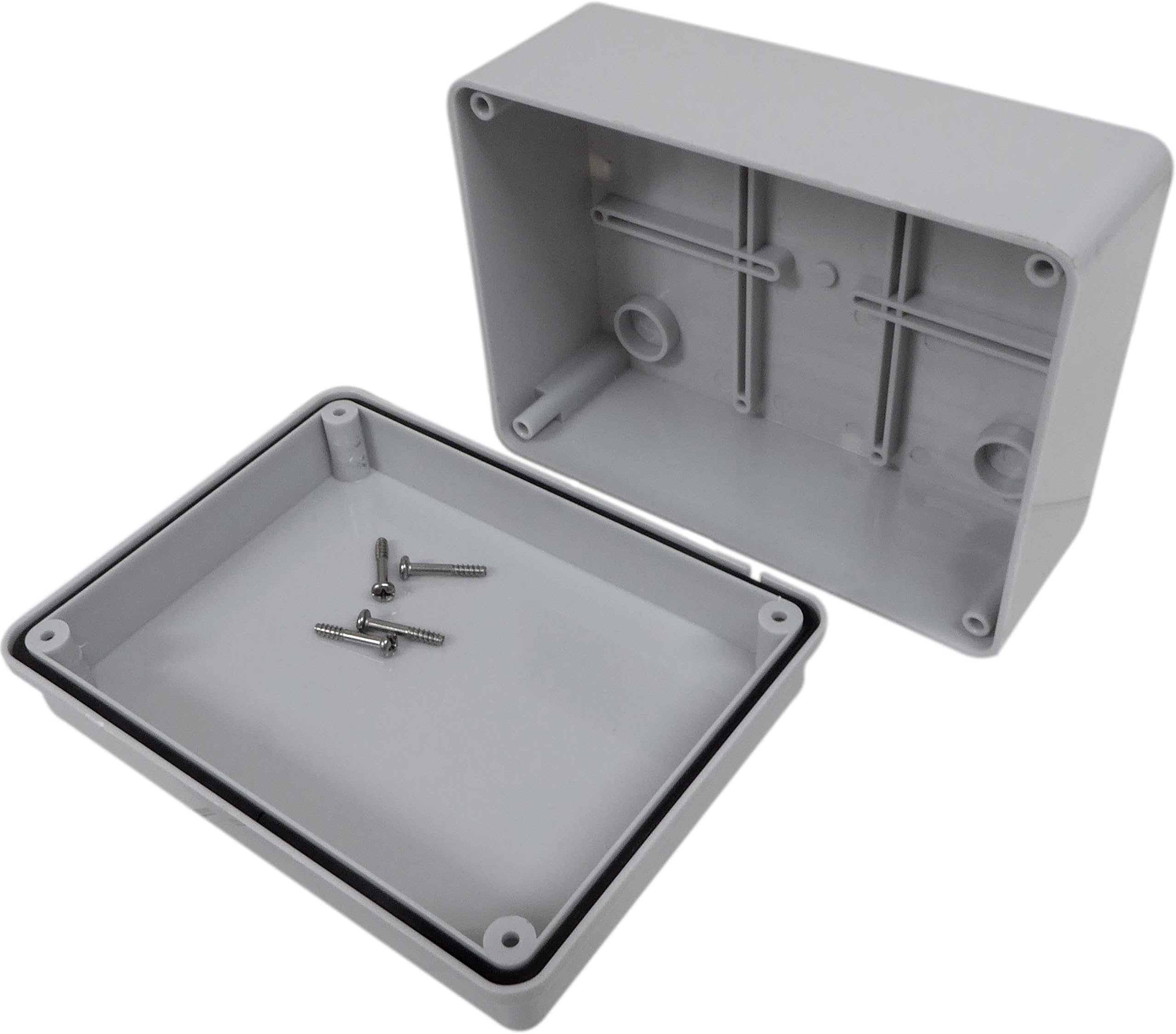 A1 ELECTRICS A1ELECTRICS.COM Junction Box 150mm x 110mm x 70mm Waterproof IP56 PVC Plastic Adaptable Enclosure Outdoor Lighting Cable Connection