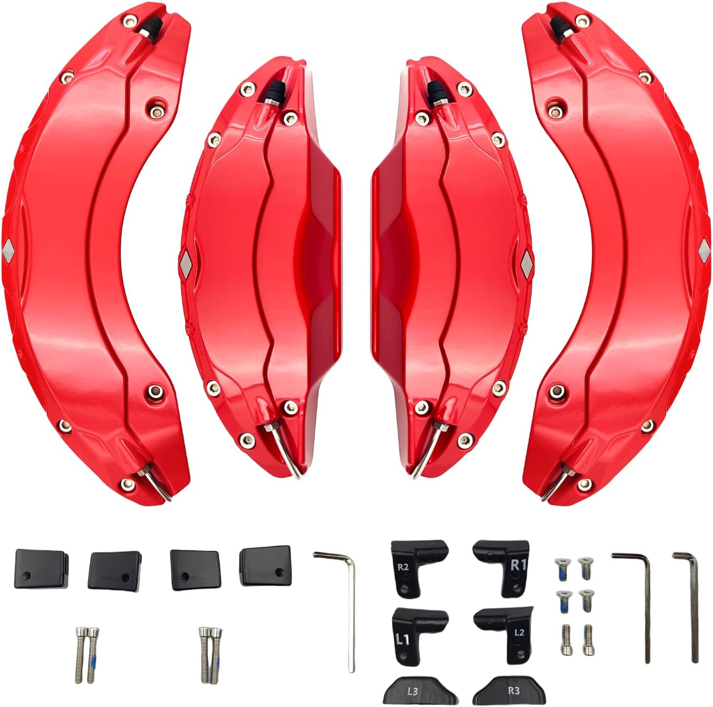 caliper covers set of 4 Compatible with modle S and model X Accessories 2023-2024