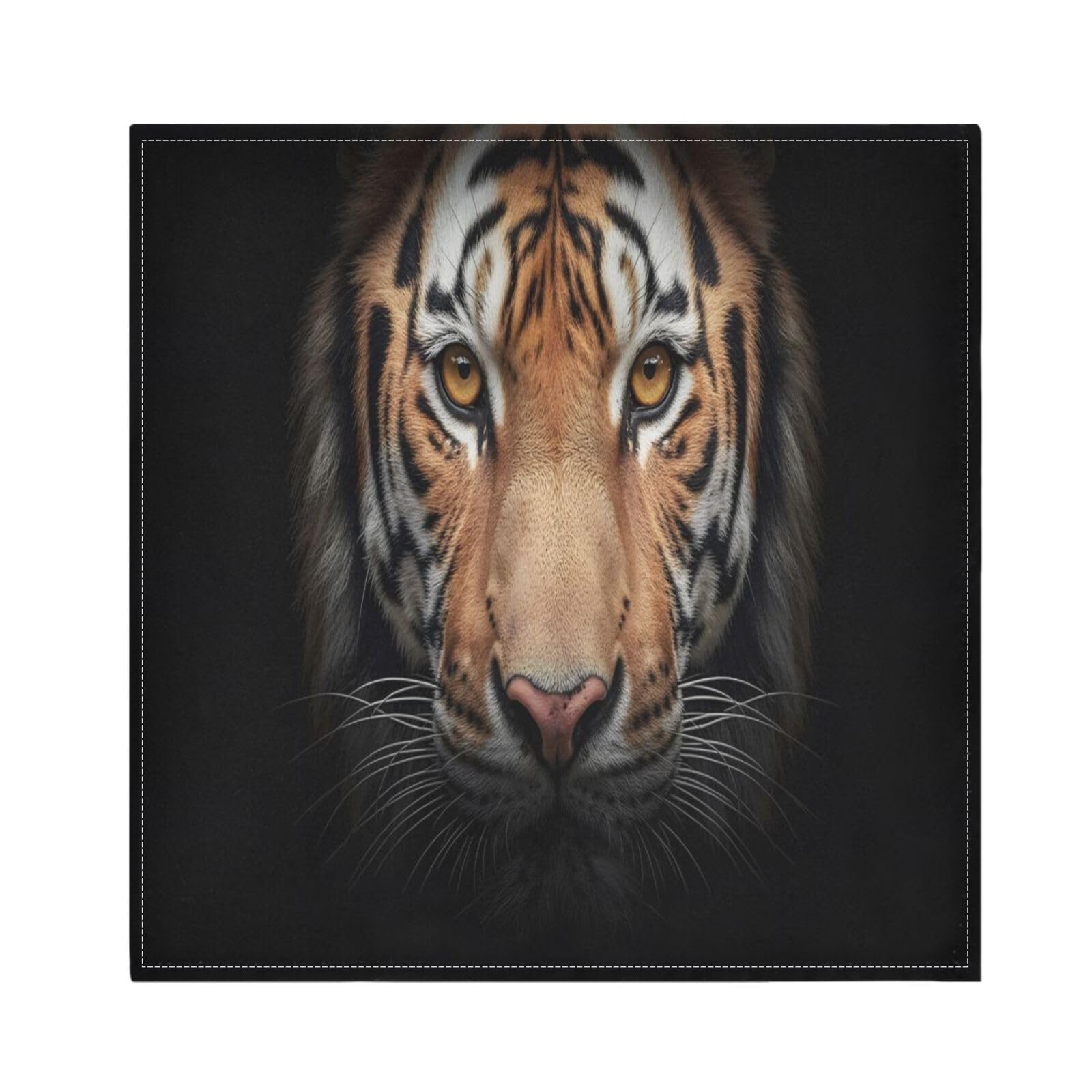 Ttgoth Tigers Cloth Napkin Set of 6 Washable & Reusable Dinner Napkins for Dining Table, Banquets, Wedding, Party, 50x50 cm
