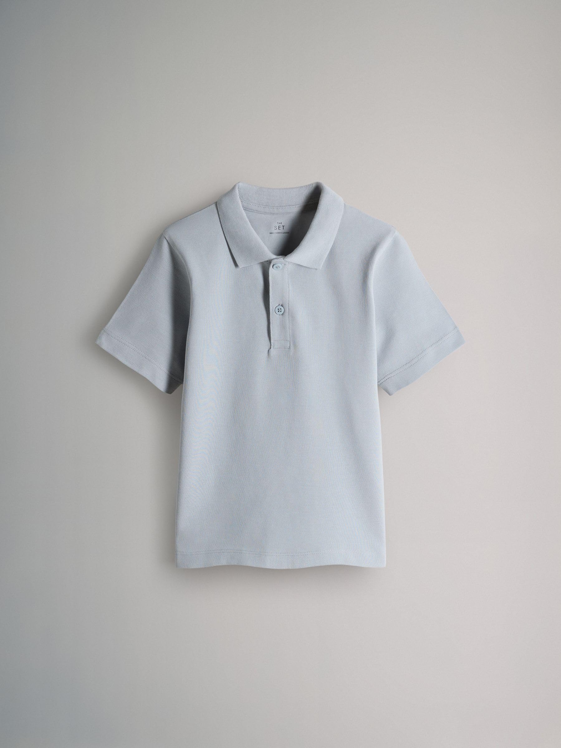 THE SET Jungen Kurzärmelige Poloshirts aus Baumwollpiqué, 4er-Pack
