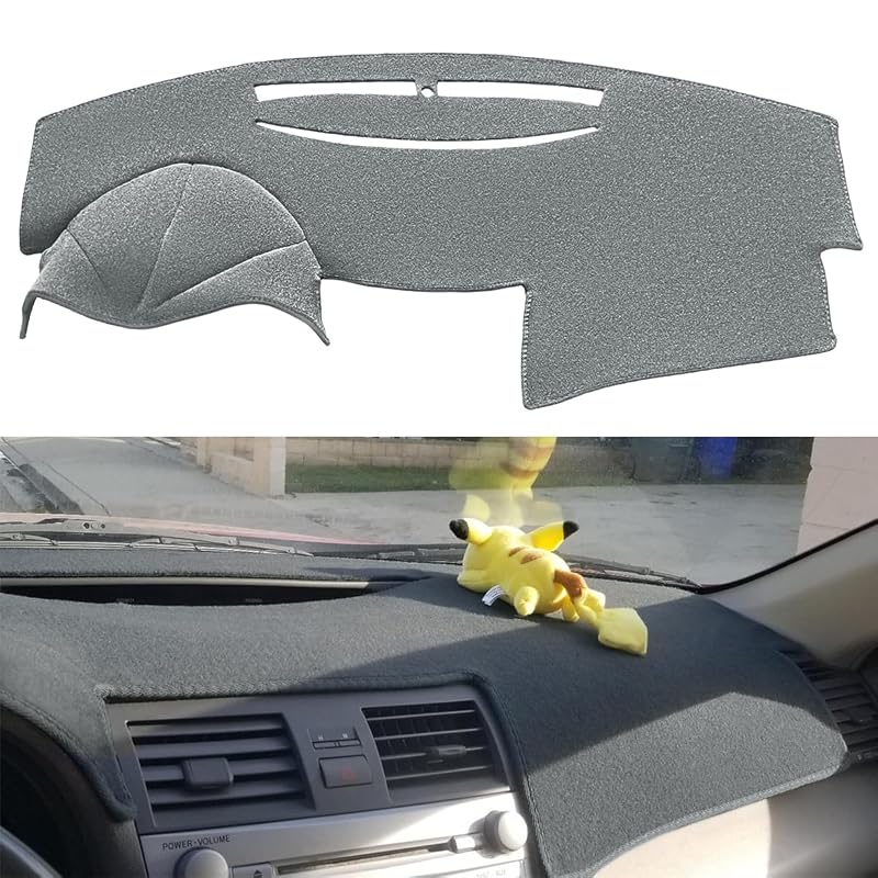 Capa para Painel Yiz em Poliéster Compatível com Toyota Camry 2007–2011, Cinza-Escuro Y27