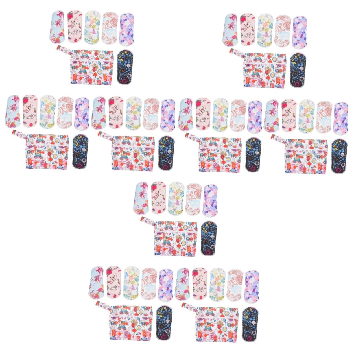 FRCOLOR 3 Sets Damenbinden Slipeinlagen Stillzeit Plus Wiederverwendbare Pads Unterwäscheeinlagen Für Frauen Extra Stark Menstruations Wärmekissen Mikrowellengeeignet Brust Mini