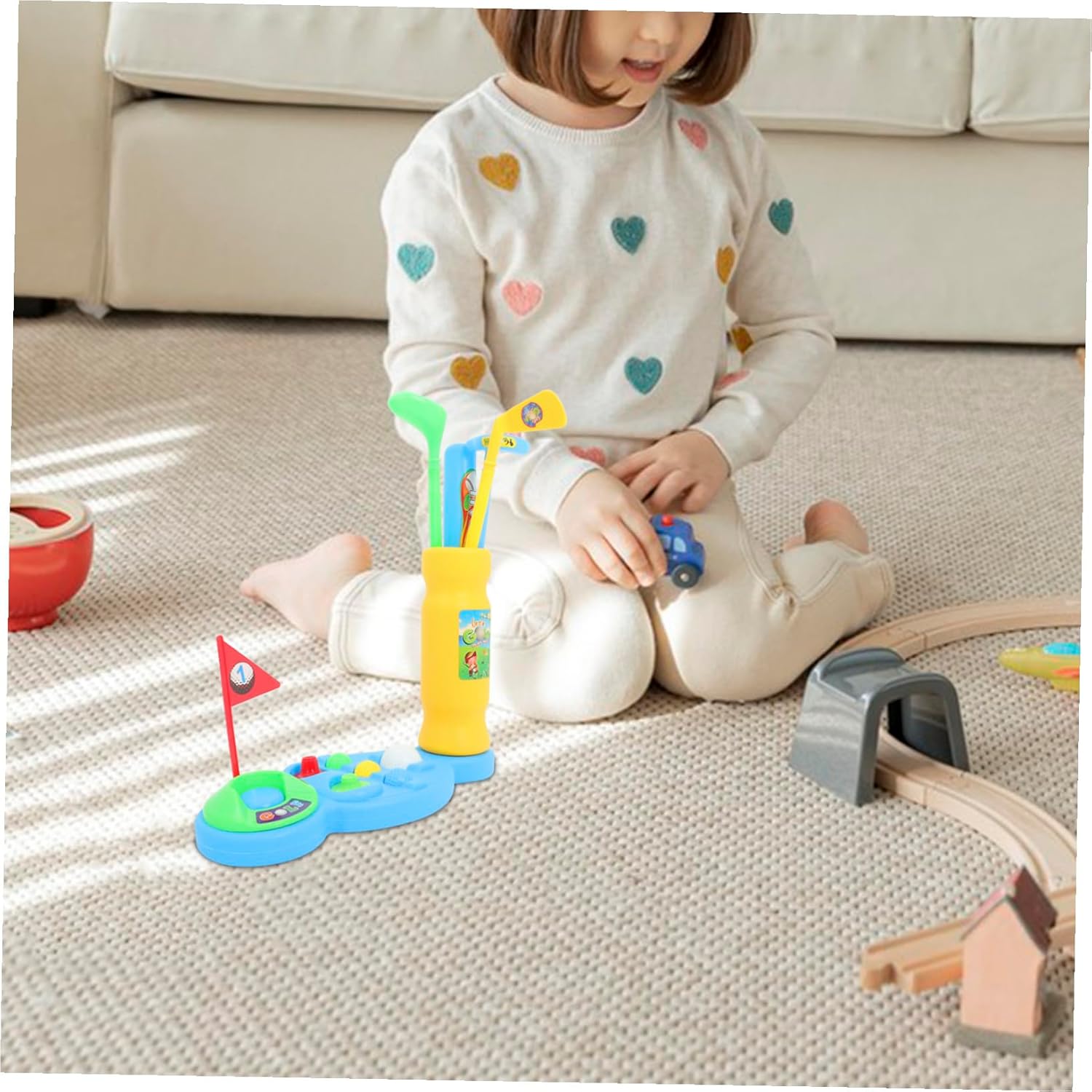 Golf Outdoor Sports Garden Game for Boys and Includes Golf Clubs and Balls and Safe for Physical and Mental Development Promotes Hand-Foot Coordination and Patience