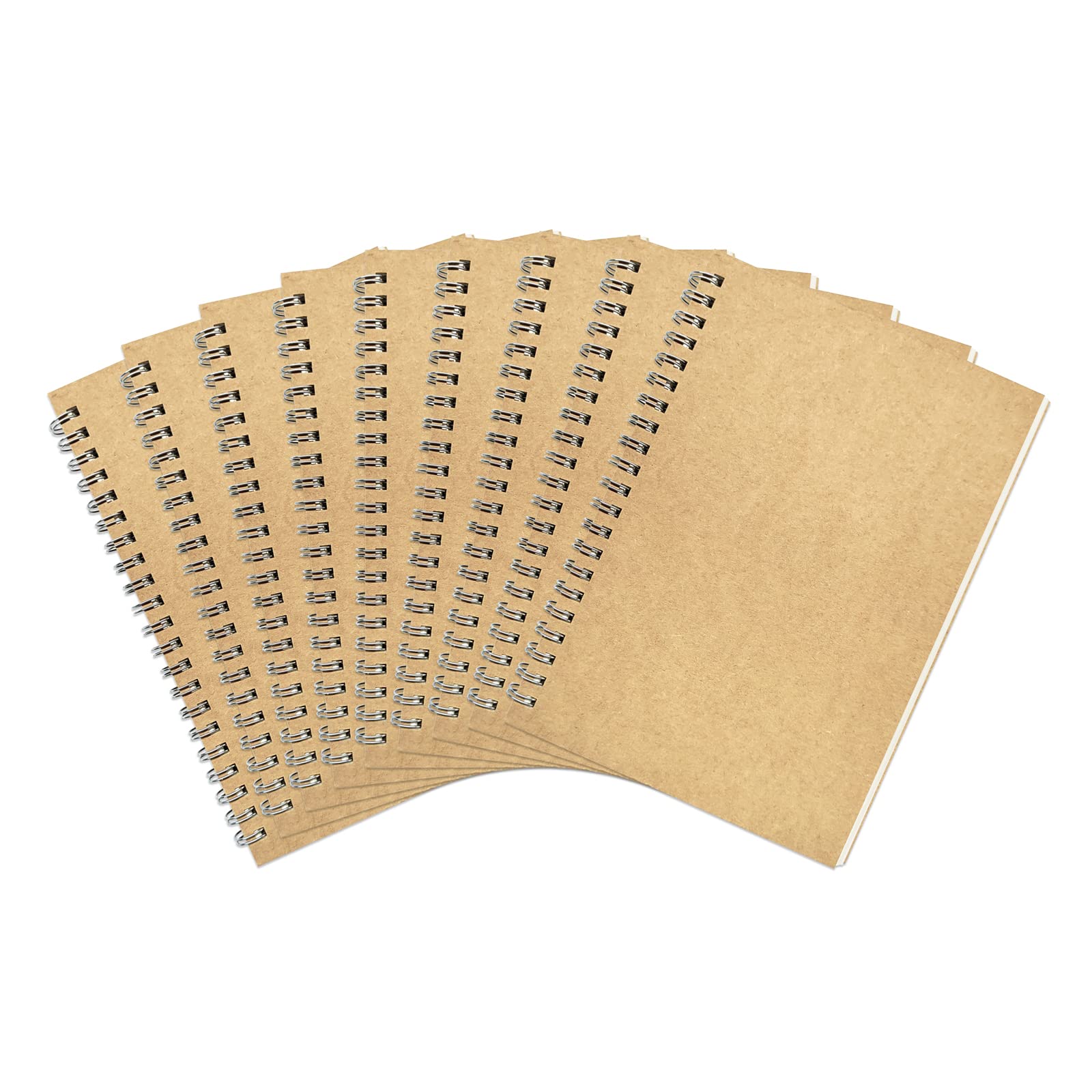 Carnet ligné à spirale jaune lot de 9 pour notes de bureau et croquis légers