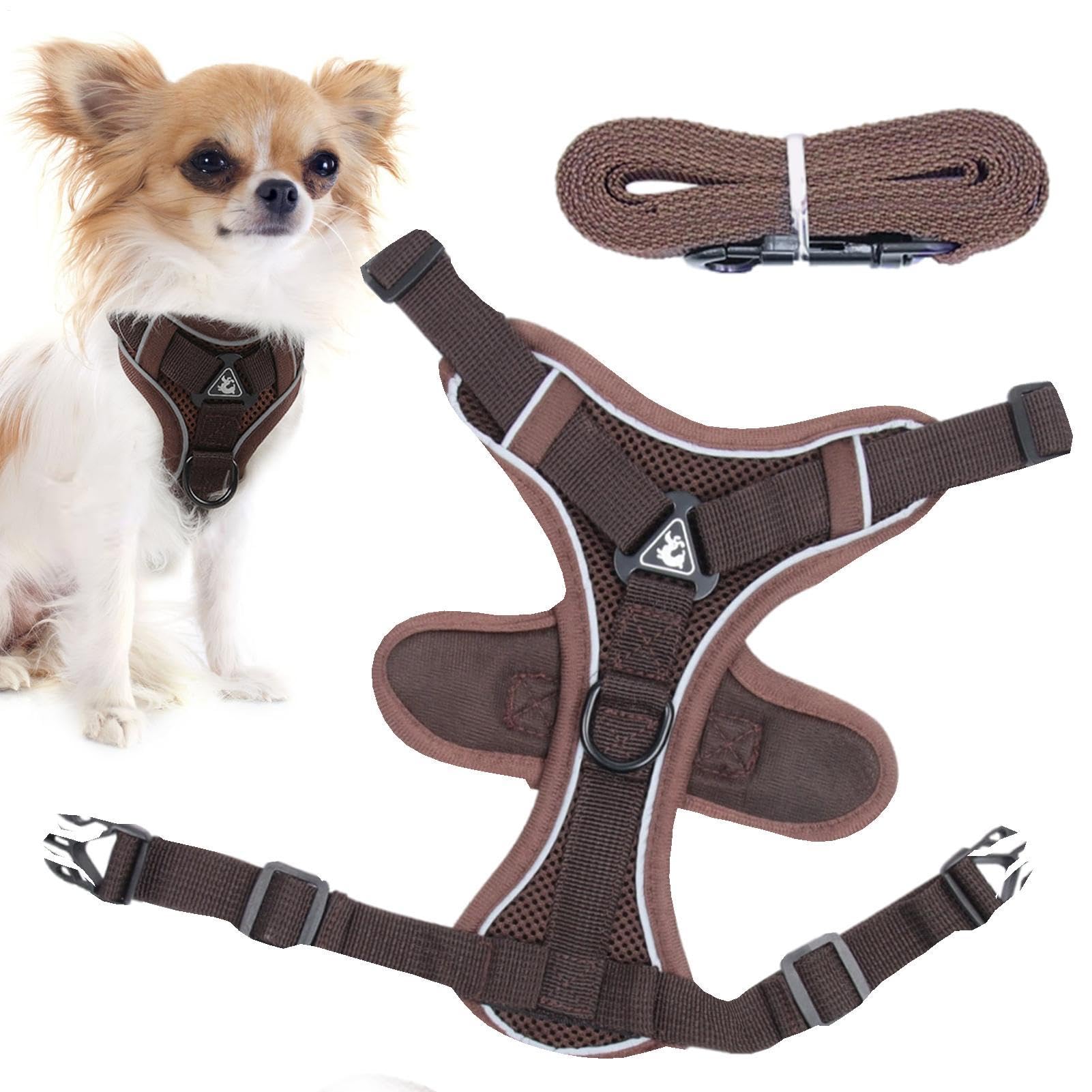 Cat Harness and Lead | Reflective Cat Walking Harness | and Lead Set for Walking Kitten and Puppy, Escape Proof Kitten Reflective
