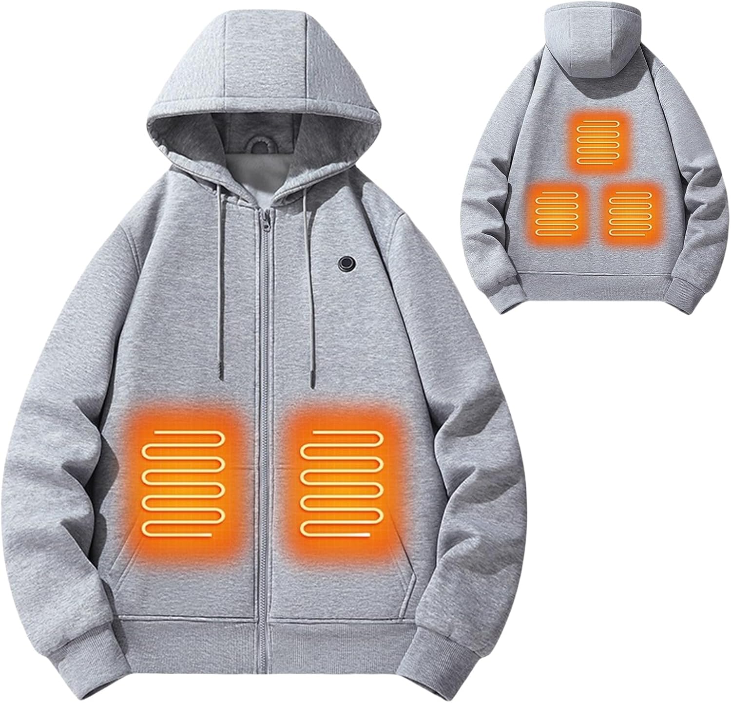 Heated Hoodies for Men Women Heated Jackets Sweatshirt Winter USB Electric Heaters Heating Hoodie Outdoor Coat Unisex