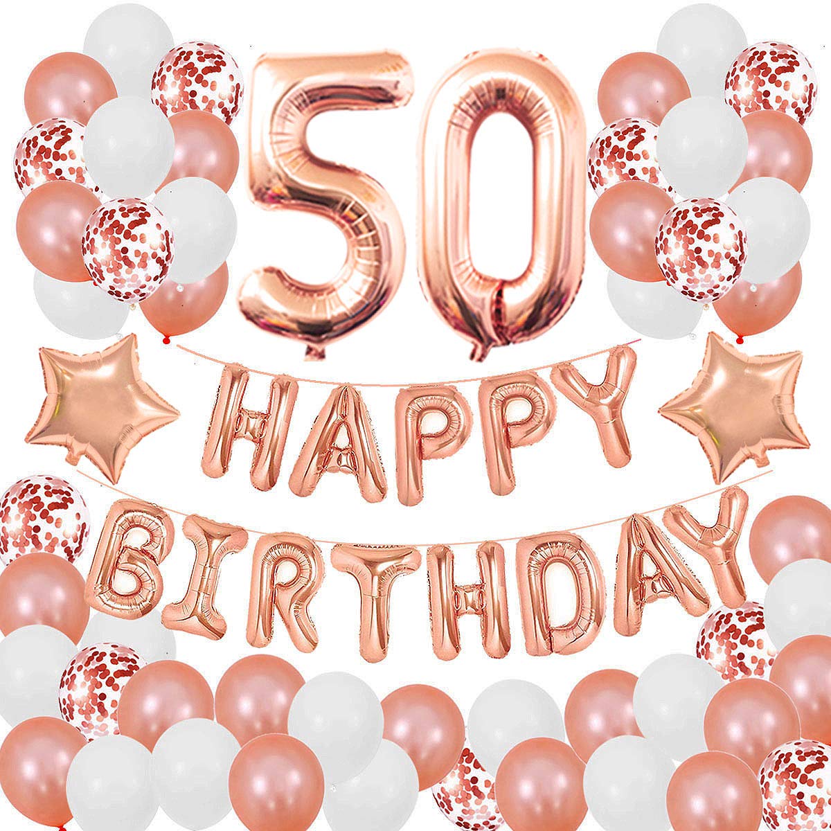 Buy Succris 50TH Birthday Decorations for Girls and Women 50th Birthday