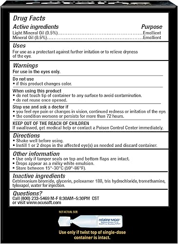 Miniatura 2 de Emulsión Oftálmica solución lechosa blanca 30 unidades de uso único 001 onzas líquidas cada uno