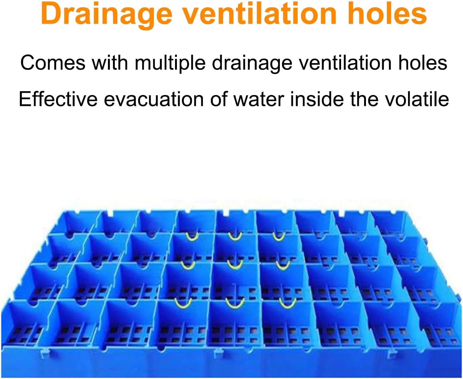 Nestable Plastic Pallets, Lightweight Storage Grid Pads, Breathable Waterproof Floor Pallet, Ventilated Mesh Article Racks for Garages Kitchen