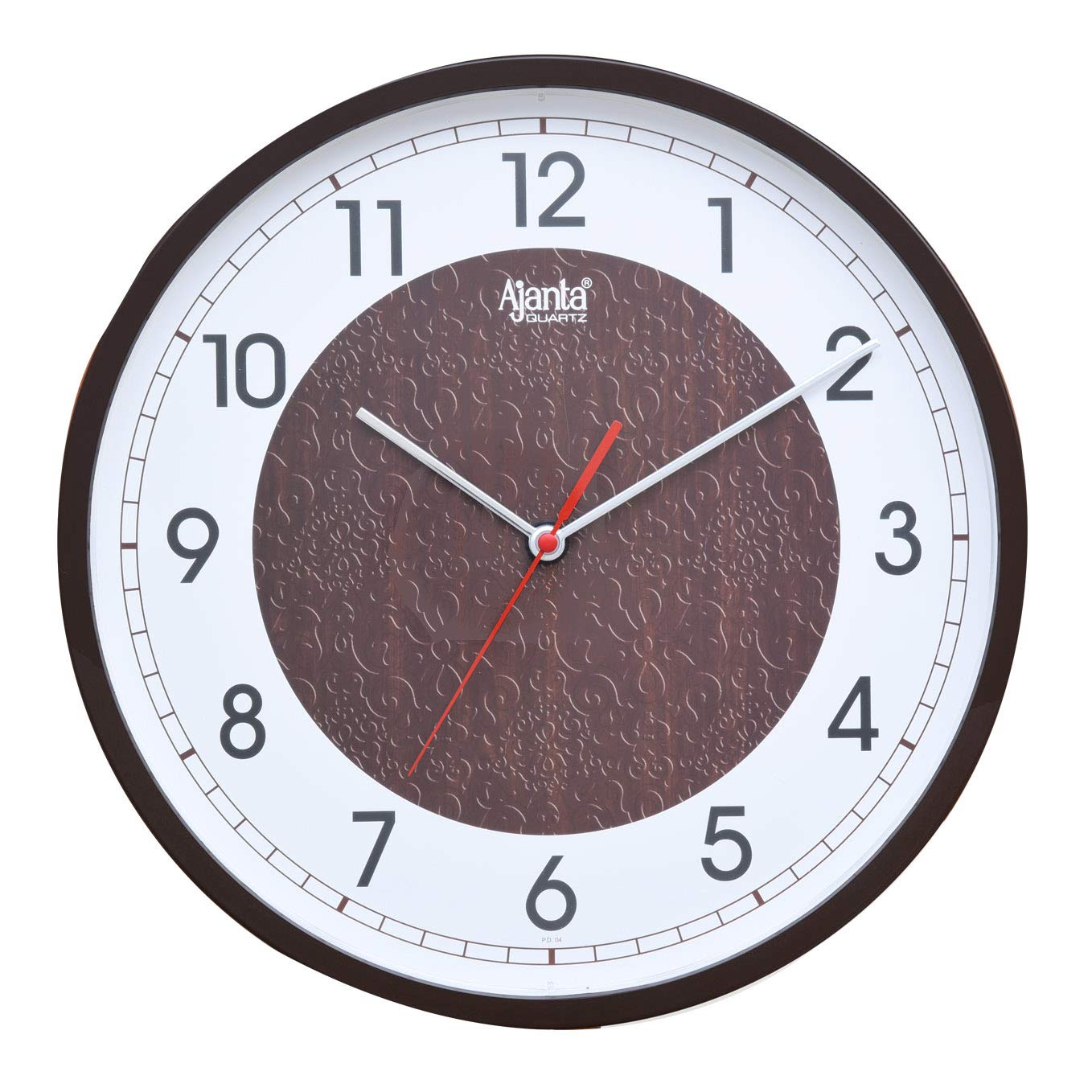 Ajanta Plastic Real Silent Sweep Movement Designer Digital Wall Clock for Home and Office (12 Inch, Brown) (B08XW8MLDW) Amazon Price History, Amazon Price Tracker