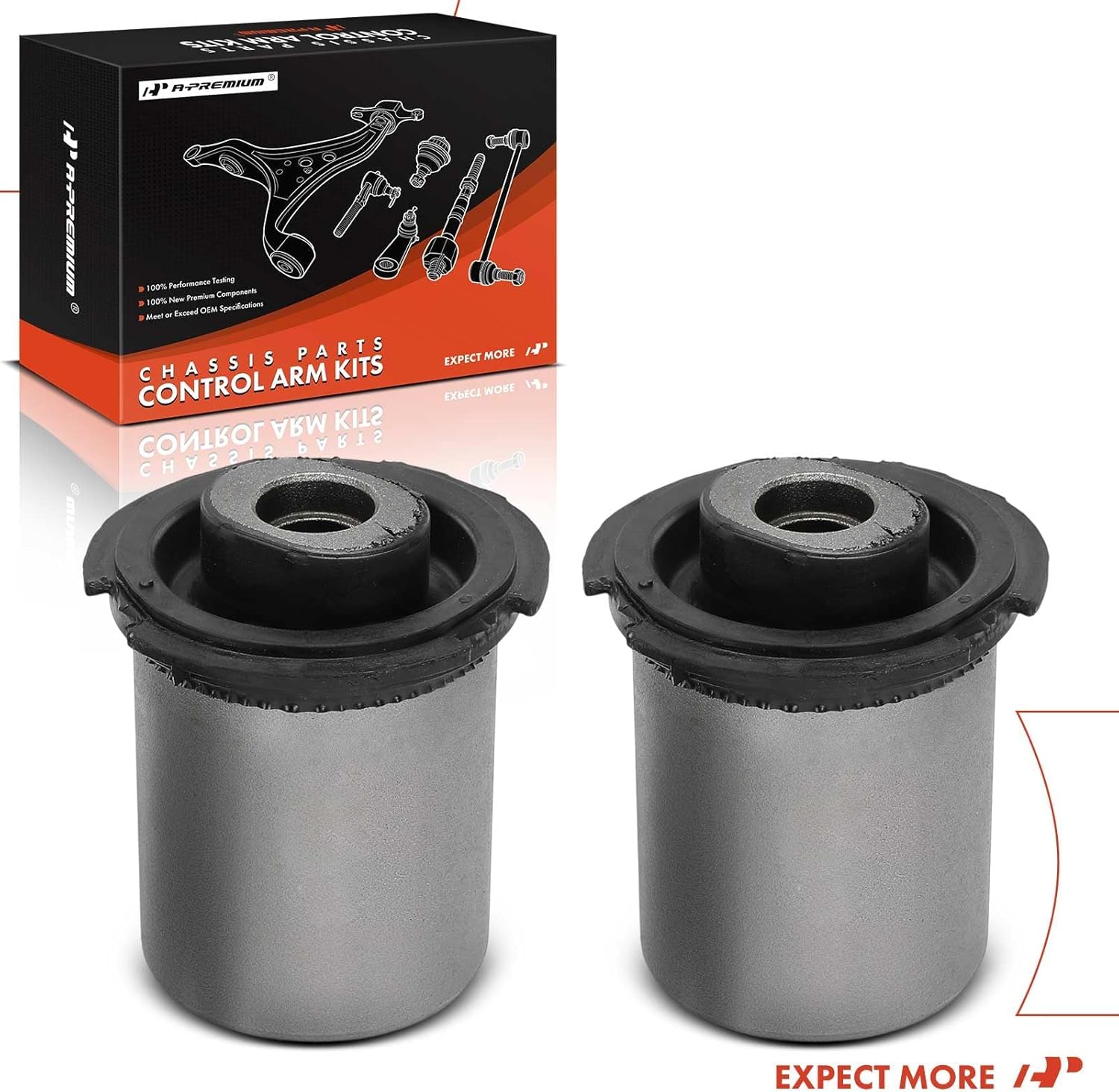 A-Premium 2 x Front Forward Lower Arm To Strut Control Arm Bushing Kit, Compatible with Mercedes-Benz E350 2006-2009, E320 2004-2005, E500 2004-2006, E550/E550 2007-2010, S500/S430 2003-2006, AWD