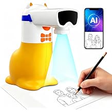AI Drawing Projector for Kids, Birthday Gift Toy, Ages 5-12 | Christmas Gift for Boys and Girls, Turning Typed Ideas and Favorite Photos into Traceable Art