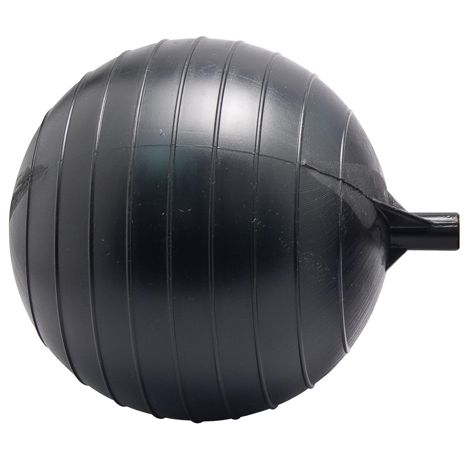 Watts FLT-P Series 8" Heavy Duty Polyethylene Plastic Float for Float Valves in Control Assembly, 3/8"-16 Female Thread Connection, Corrosion Resistant, Max Working Temperature 140° F, Black