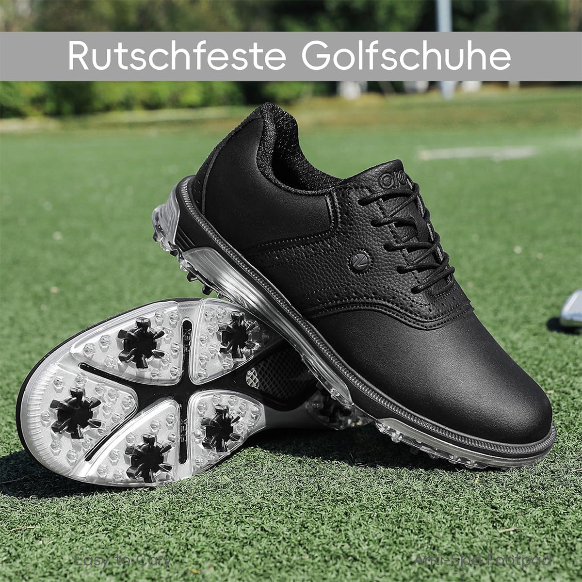 ULTIANT Scarpe da Golf Uomo, Impermeabili e Comfortevoli, Modello Classico con Suola Antiscivolo, Respiranti e Leggeri, Adatte per Gioco e Allenamento di Golf in Campo