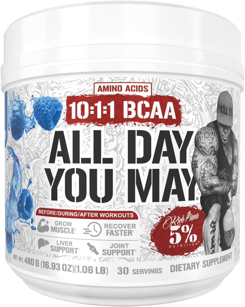 5% Nutrition Rich Piana AllDayYouMay BCAA...