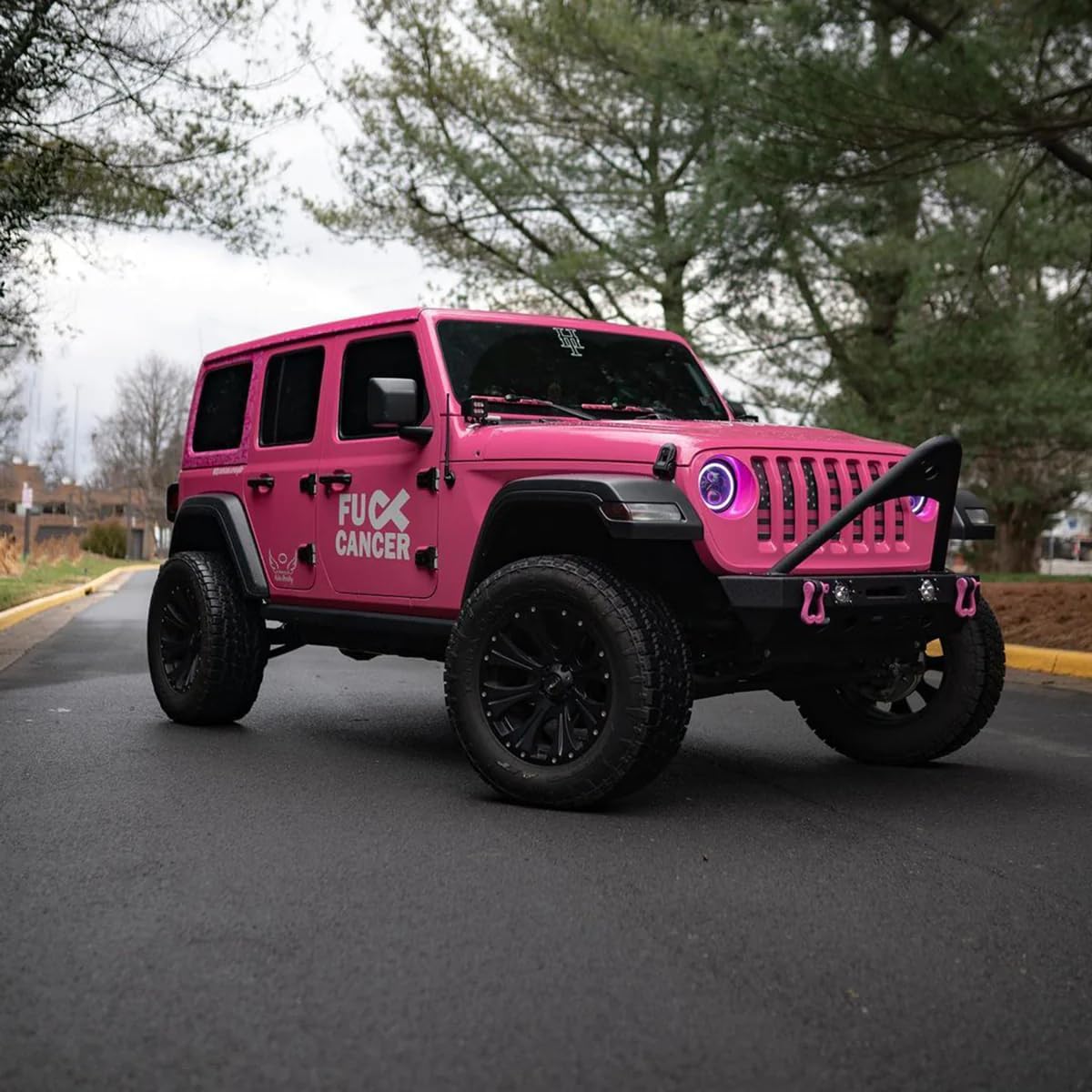 Moose Knuckle Offroad XL 3/4" Shackles | 10,000 lbs Capacity - High-Strength Carbon Steel 7/8" Pin Recovery Gear | Powder Coated Shackle Towing Accessories - Pretty Pink
