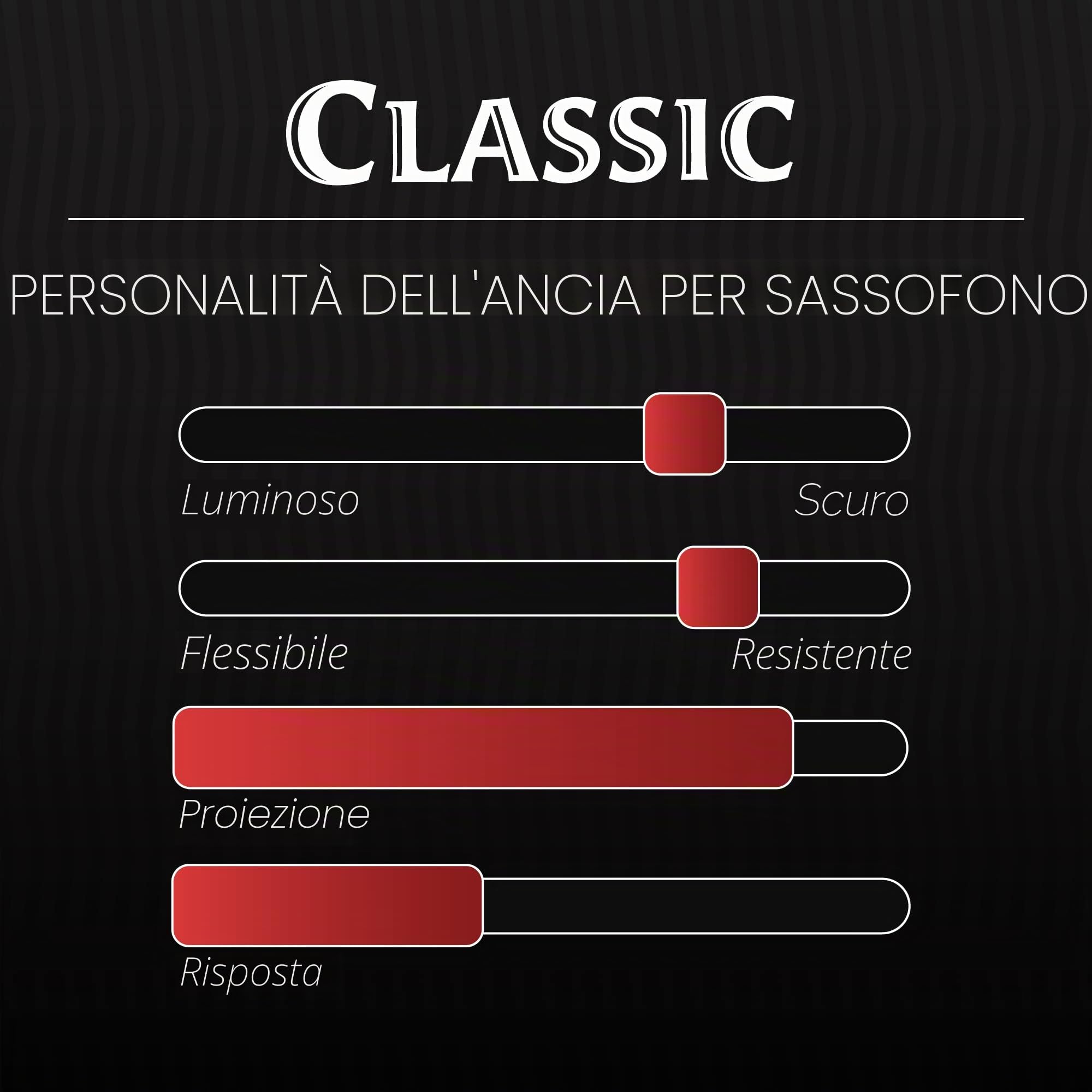 Légère Reeds - Ancia per sassofono contralto Classic, Durezza 3,00 (AS3.00) - Ancia sintetica per sassofono, facile da suonare e resistente, per studenti