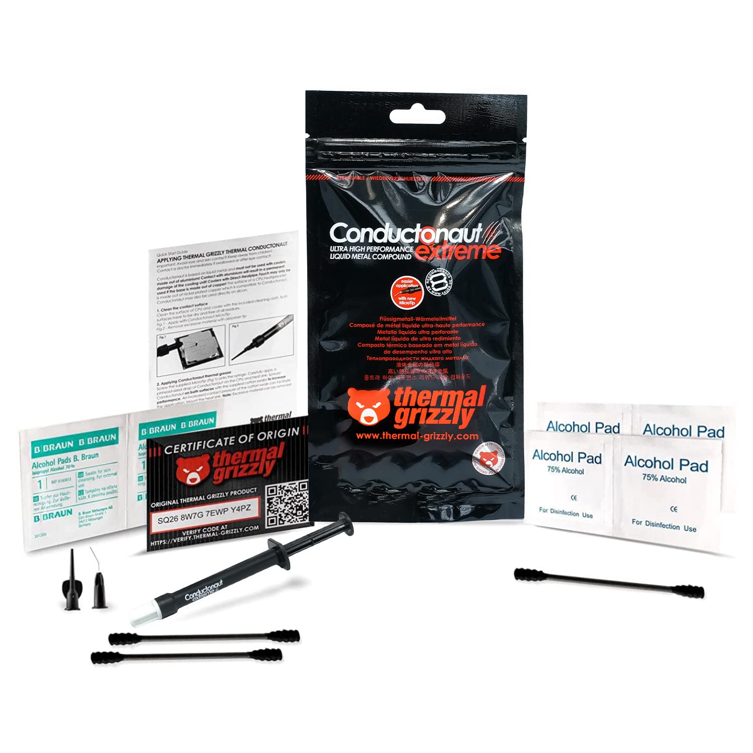 Buy Thermal Grizzly Conductonaut Extreme Thermal Grease Set + Extra