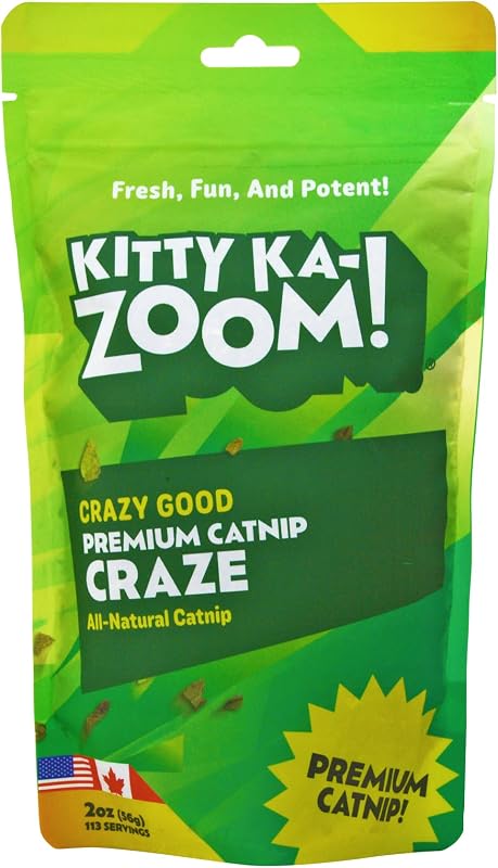 Catnip para Gatos KITTY KA-ZOOM Catnip Craze Mix de Folhas Soltas 59 g