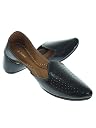 Fulkari Men Pointed Gunmetal Genuine Soft Leather Casual Jutis | Bite and Pinch Free Jutti | Punjabi Dailywear Flats Juttis | Man Office wear Flat Mojari Ethnic Shoe Jutti | 7 gallery image
