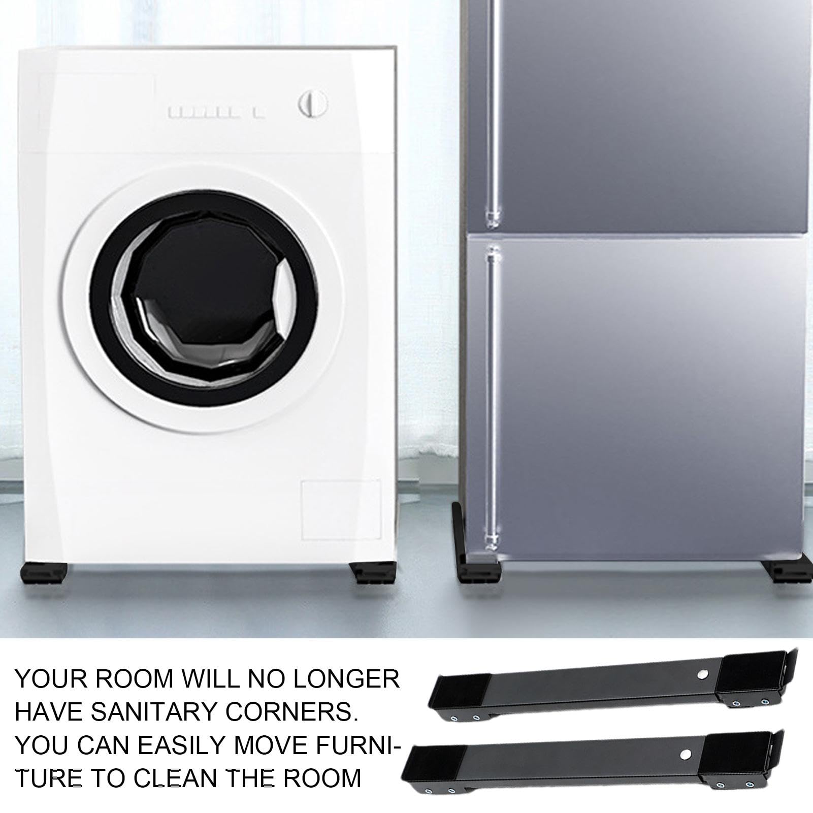 409 冷蔵庫　洗濯機 Amazon.co.jp: 冷蔵庫用ローラー、洗濯機ムーバー - 冷蔵庫