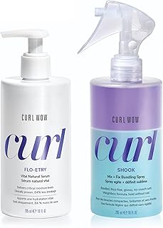 COLOR WOW Best Anti-Frizz Curl Styling Set - The ultimate curl styling 'power couple', Curl Wow SHOOK Spray and FLOETRY Serum for super hyrated, silky-soft, weightless, defined, frizz-free curls