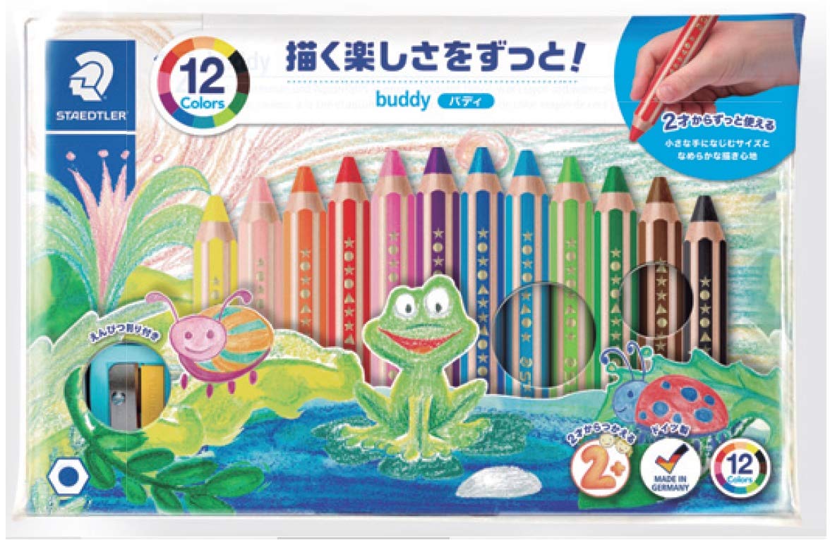 STAEDTLER Kredka Noris Junior 140 9,45 mm VE=5 x 12 kolorów + 1 temperówka