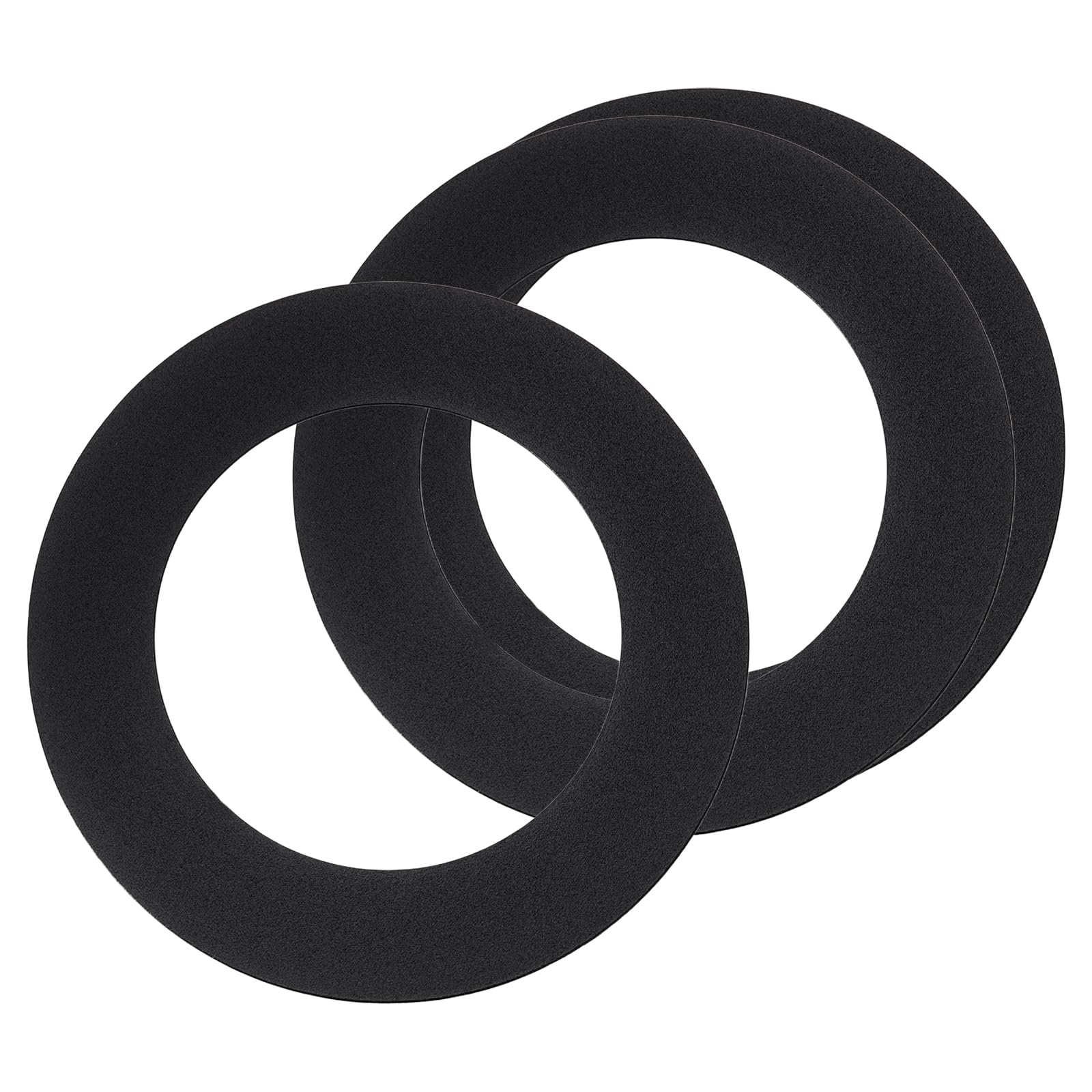 sourcing map Goof Ring for 3" Recessed Light 3.2"ID 4.9"OD Matte Black 3Pcs