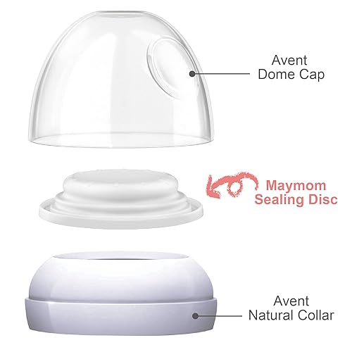 Miniatura 2 de Maymom Piezas de botellas de marca compatibles con Philips Avent Natural, Avent PP o botellas de vidrio (disco de sellado)