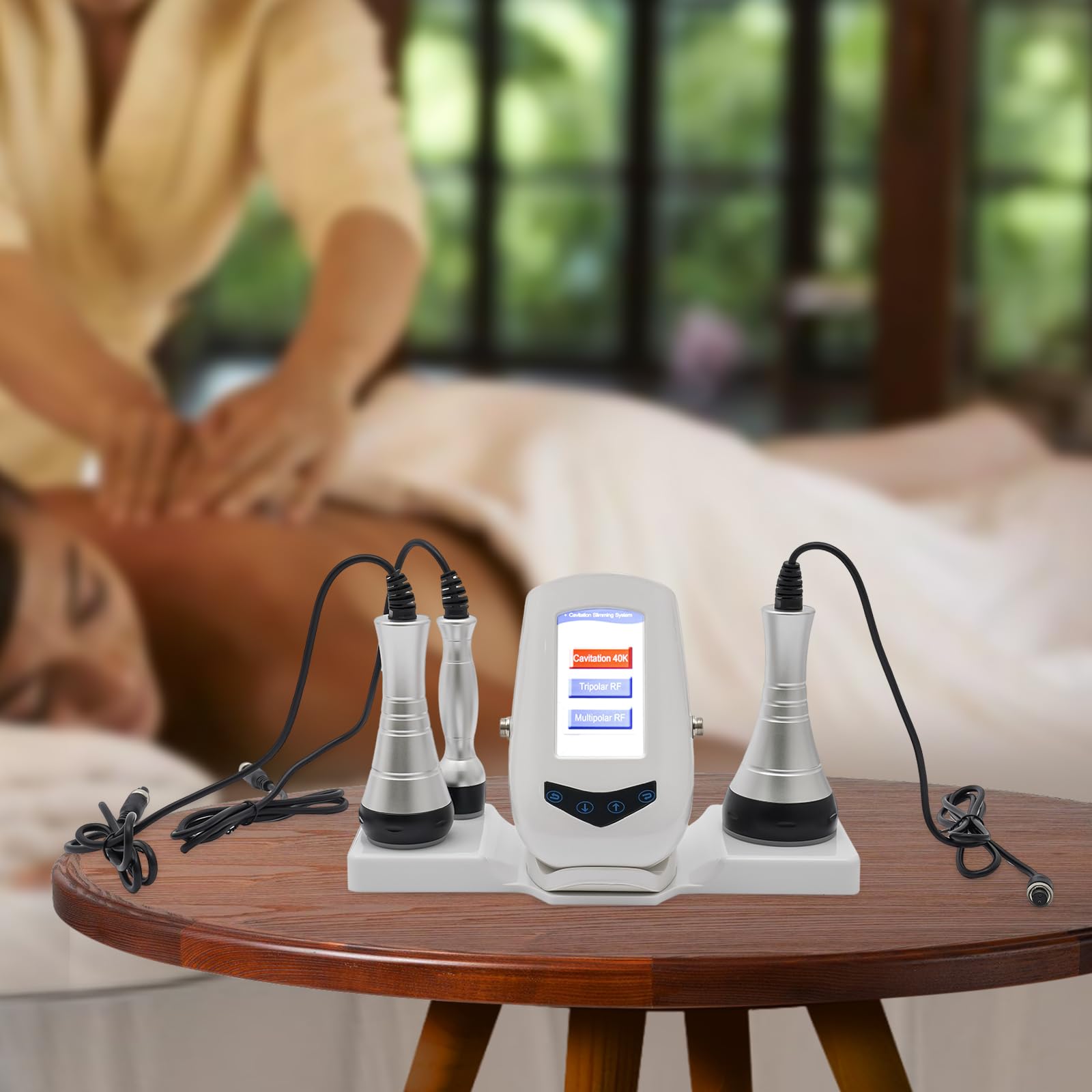 Machine Cavitation RF Ultrasonique, Appareil Minceur Body Sculpting 50W 40K, Anti Cellulite Raffermissement Peau Lifting Visage Corps, Drainage Lymphatique, Usage Maison Institut Spa