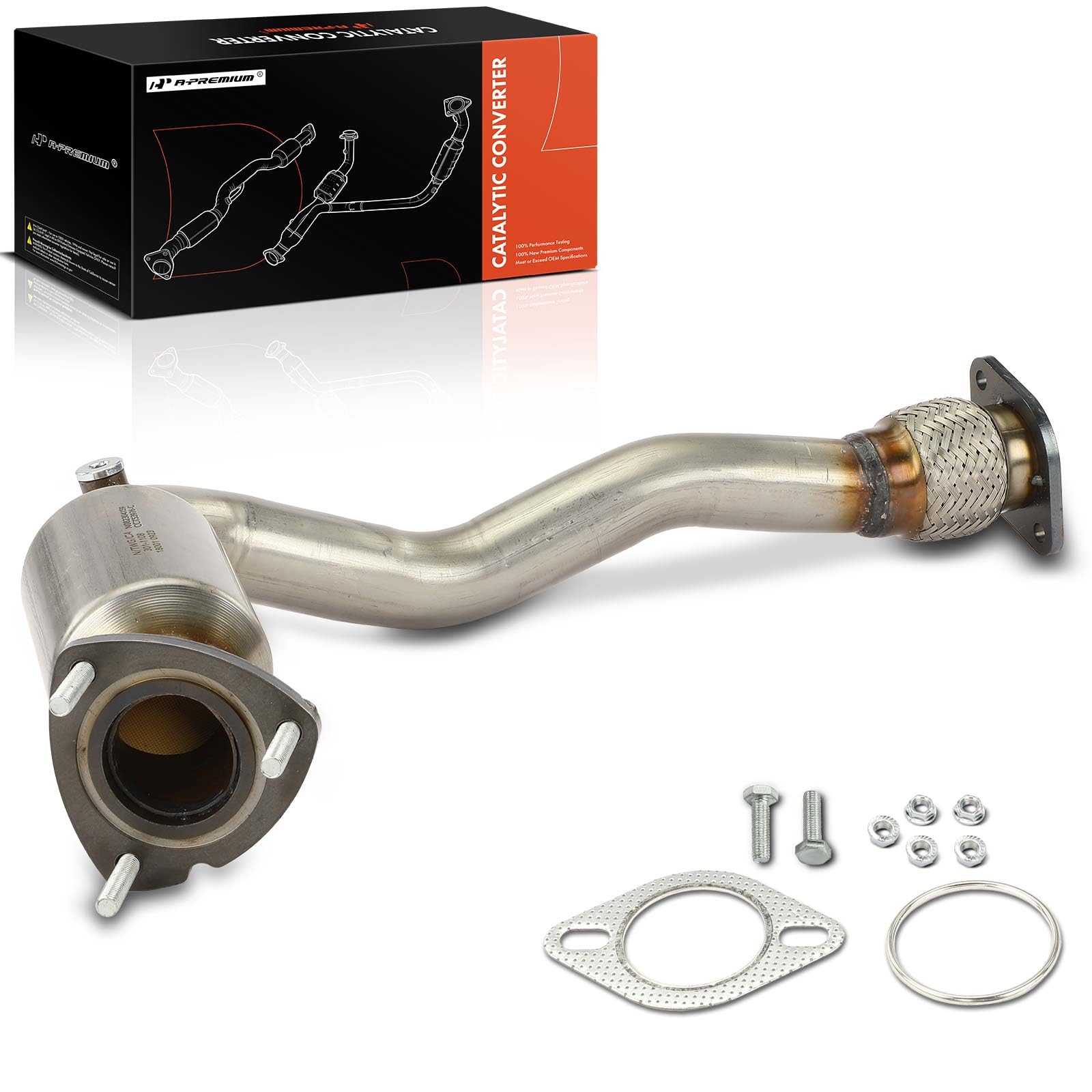 Photo 1 of A-Premium Front Catalytic Converter Kit Direct-Fit Compatible with Chevrolet Malibu 2008-2012 & Pontiac G6 2007-2009 & Saturn Aura 2007-2009, 3.6L, EPA Compliant