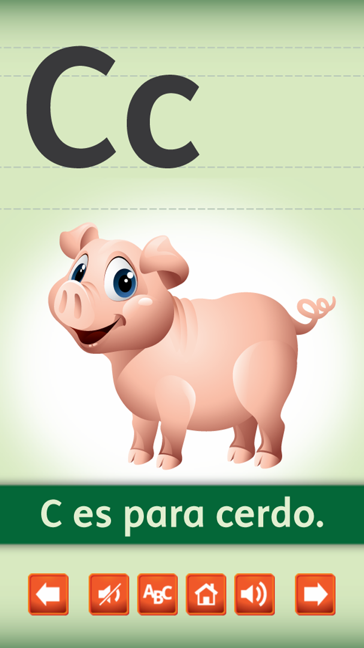 A To Z Spanish Alphabet Flash Cards - App on Amazon Appstore