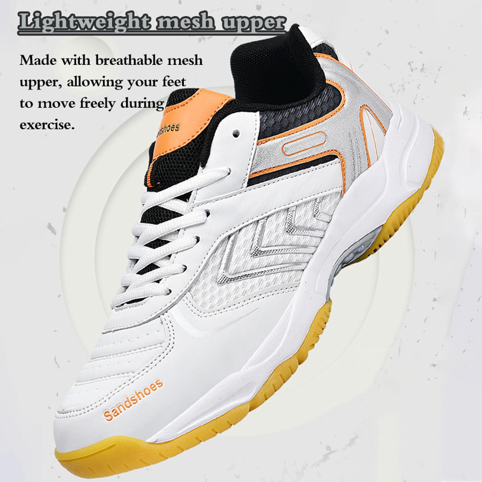 Zapatillas de bádminton Blandas,Zapatillas de bádminton para Exteriores,Antideslizante,Cómodo,Transpirable,para Caminar a Diario,Tenis,Baloncesto,Voleibol,el Ocio y Mantenerse en Forma