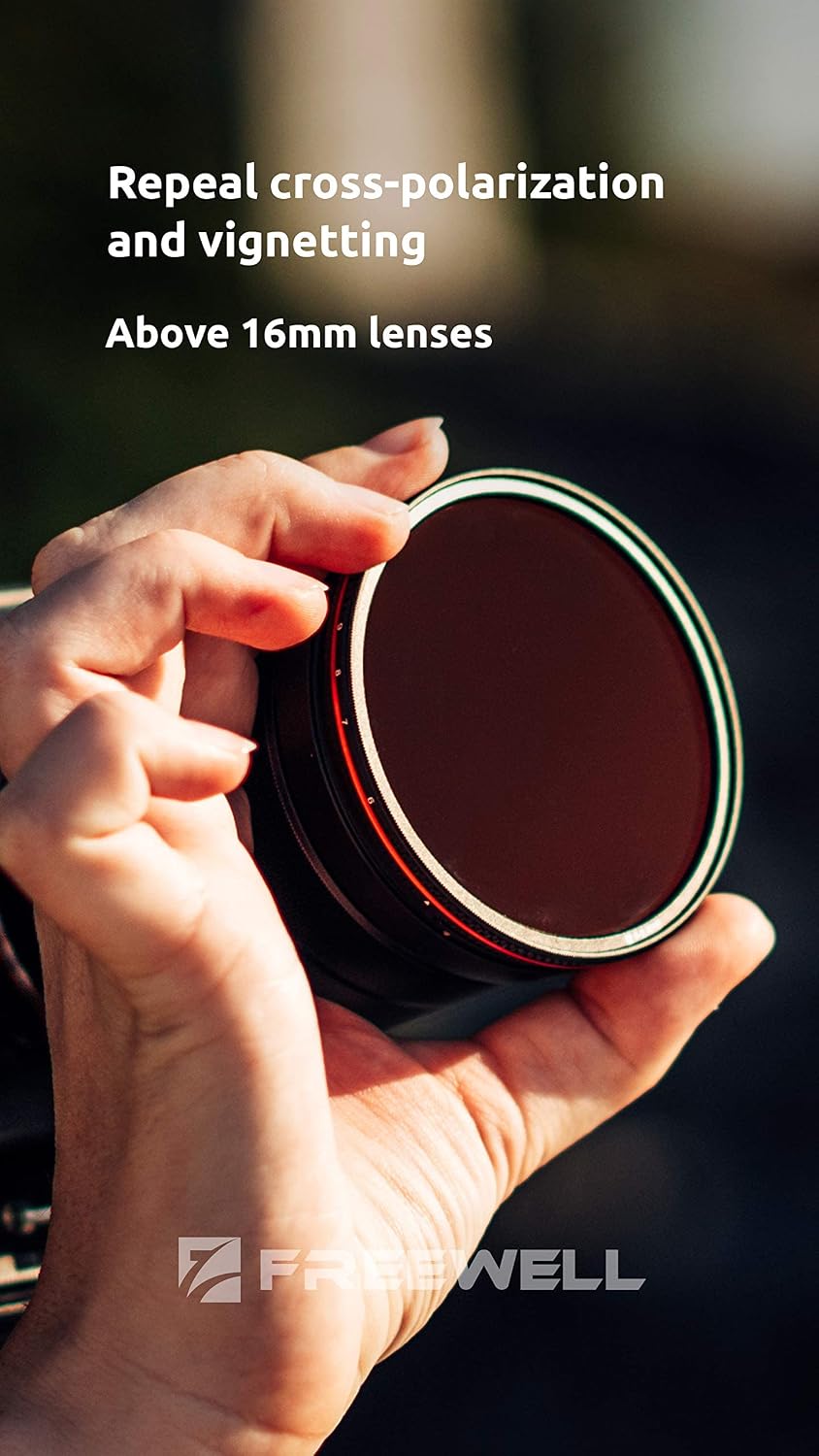 Get Cheap Price Freewell 95mm Threaded Hard Stop Variable ND Filter All Day 2 to 5 Stop & 6 to 9 Stop - 2Pack