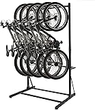 Bicycle Storage Rack for Garage, Freestanding Bike Storage Rack Max 5 Bikes, Heavy-Duty Solid Steel Bike Racks for Garage for Home and Garage Organizer