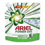 Ariel Power Gel Liquid Detergent for Front Load – 300g | Removes 100 Dried Stains in 1 Wash | Faster Dissolving | Long-Lasting Fragrance | Color Protection | At the price of Powders