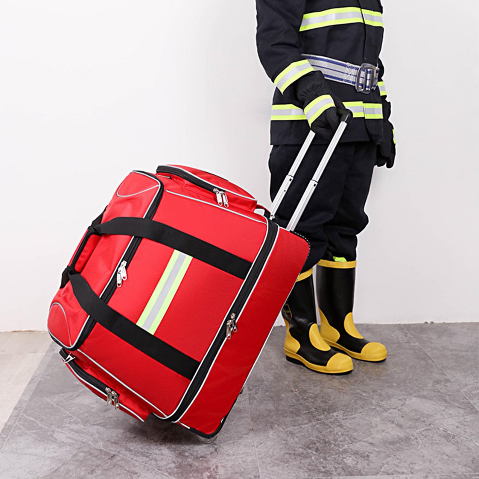 Torba na kółkach Wózek EMT Torba pusta dla pierwszej pomocy Domowa opieka zdrowotna Pielęgniarstwo Student Roll Duffle Bag Carry on z kółkami