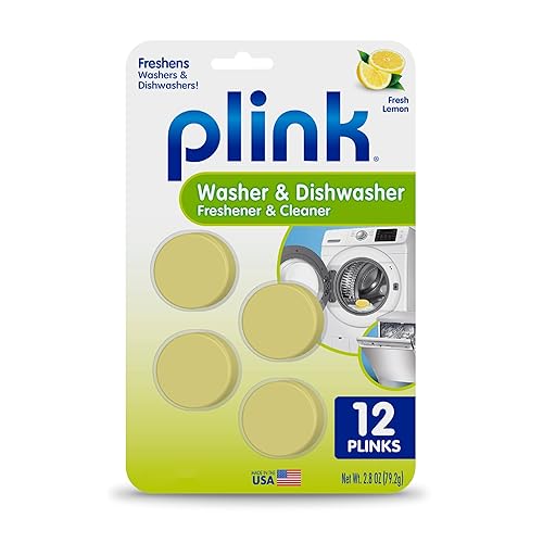 Plink Washing Machine and Dishwasher Cleaner and Freshener, Prevents Residue