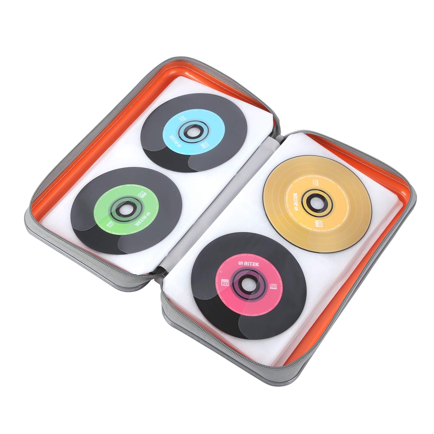 Porta CD Da 40 - Custodia Rigida In Plastica Con Manico - Per Auto E Casa - Foto 9