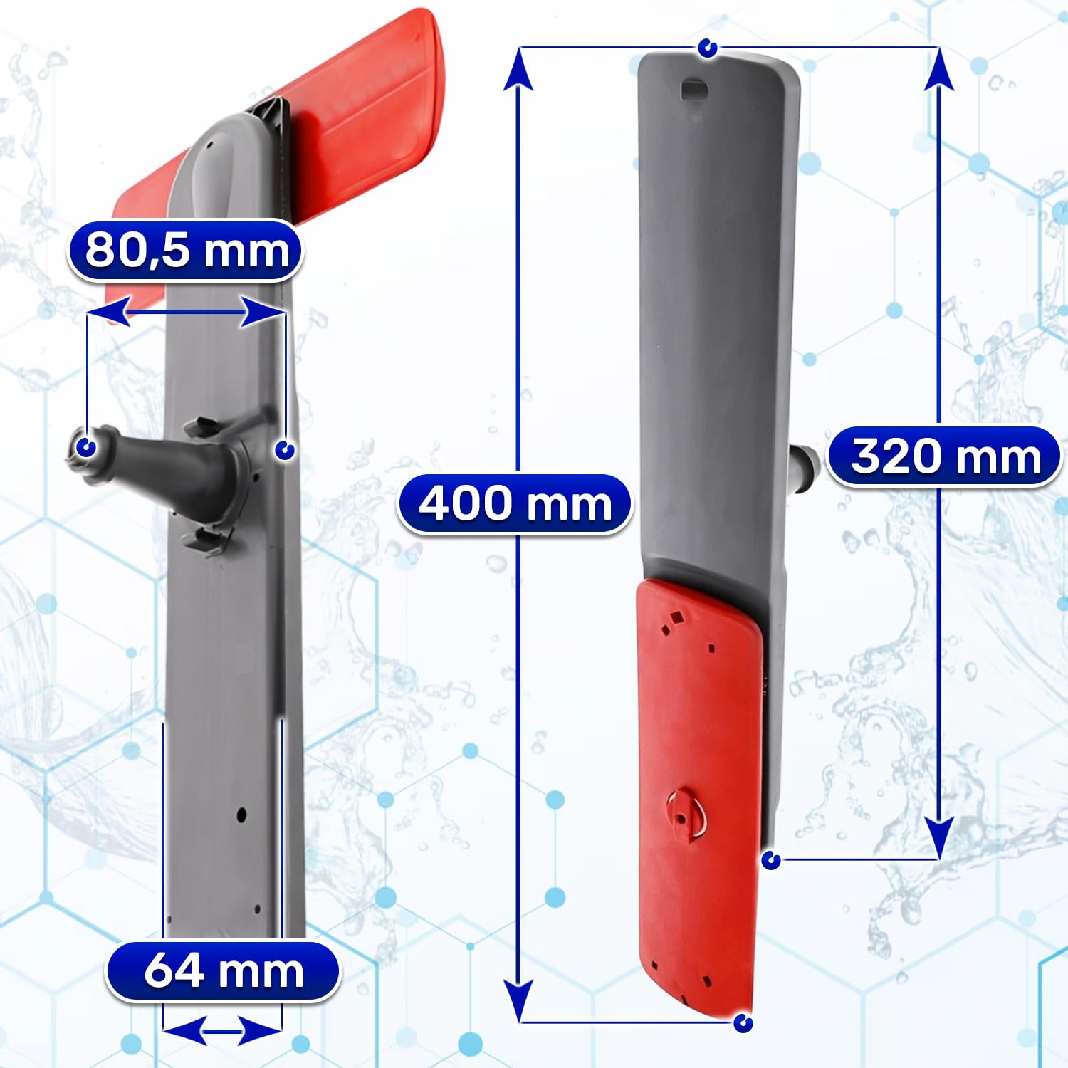 2 Pezzi Braccio di Spruzzo Inferiore per Lavastoviglie 400 mm con Codice Originale 111922637/9 1119226379 per AEG per Electrolux - Garanzia di 10 Anni - MONTERAL