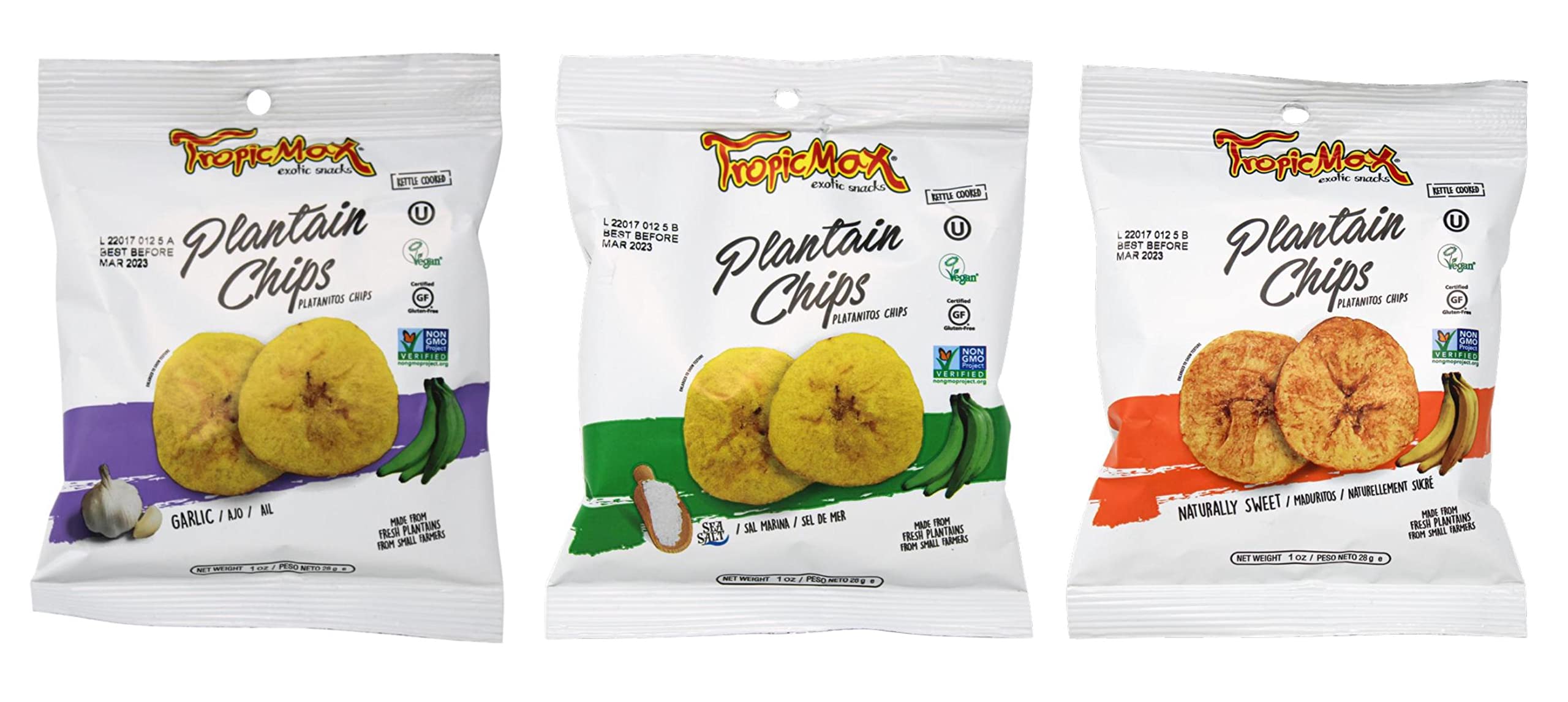 Buy TropicMax ain Chips Variety Flavor GlutenFree Kettle Cooked y
