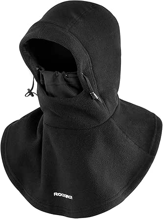 ROCKBROS Winter Face Mask Balaclava Ski Mask Winter Face Ski Mask for Men Women Windproof Thermal Fleece Face Cover for Skiing Snowboarding Cycling Motorcycle Outdoor Sports Black
